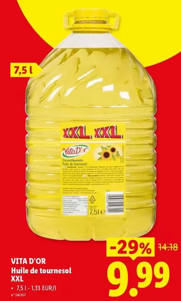 De - Huile de tournesol XXL