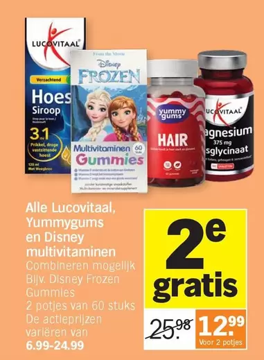 Disney - Lucovitaal, Yummygums en multivitaminen