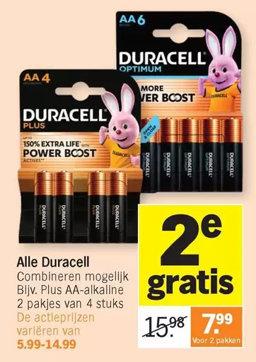 Extra - Plus AA-alkaline 2 pakjes van 4 stuks