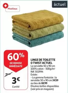 De - LINGE DE TOILETTE O TWIST ACTUEL
