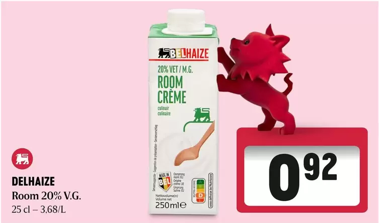 De - Room Crème 20% V.G.