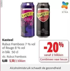 De - Rubus Framboos 7% vol of Rouge 8% vol