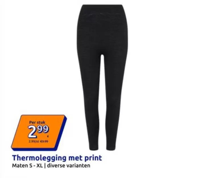 Thermolegging met print