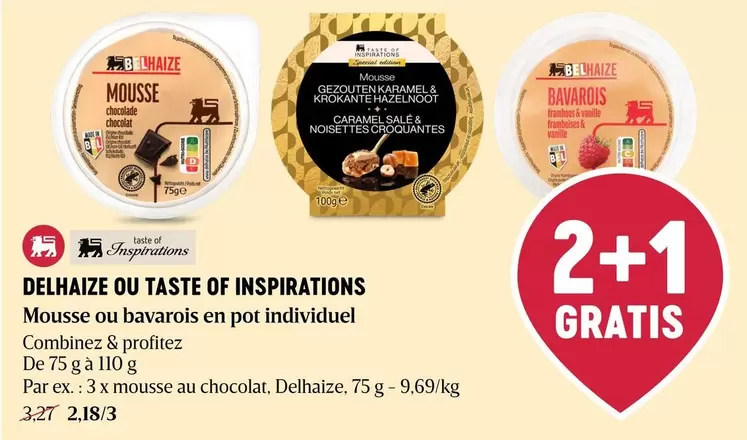 De - Mousse ou bavarois en pot individuel