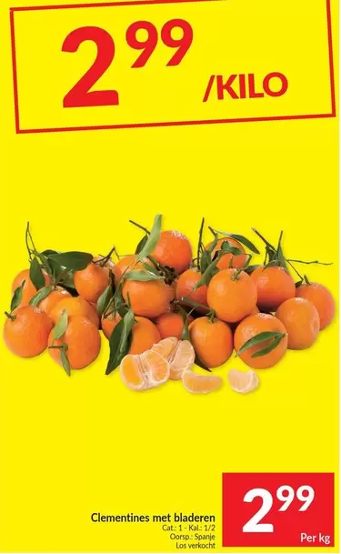 Cat - Clementines met bladeren