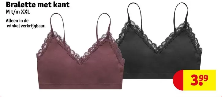 De - Bralette met kant