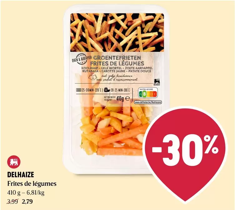 De - Groentefries Frites de légumes
