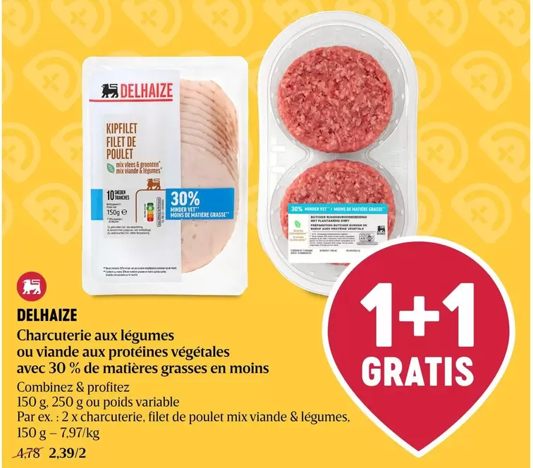 De - Charcuterie aux légumes ou viande aux protéines végétales