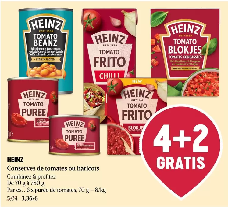 De - Conserves de tomates ou haricots