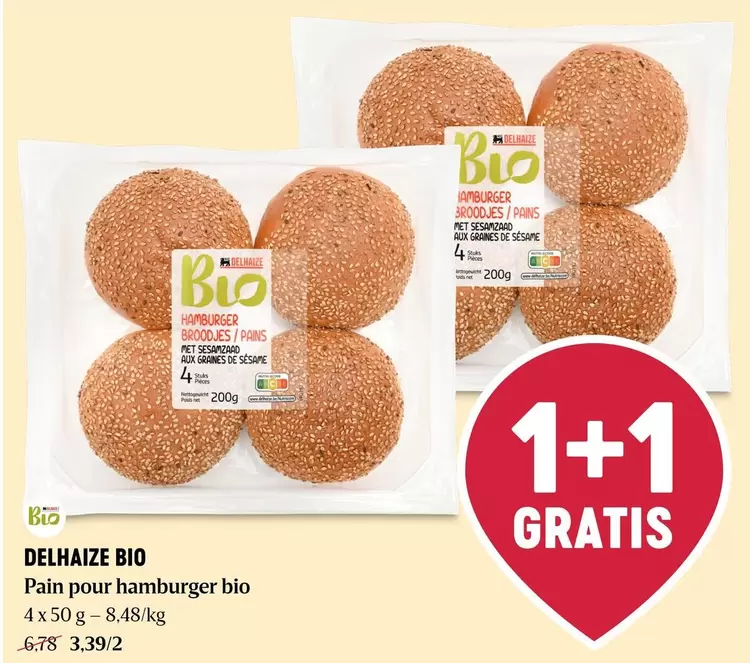 De - Pain pour hamburger bio