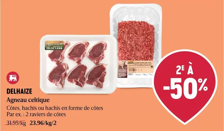 De - Agneau celtique Côtes, hachis ou hachis en forme de côtes
