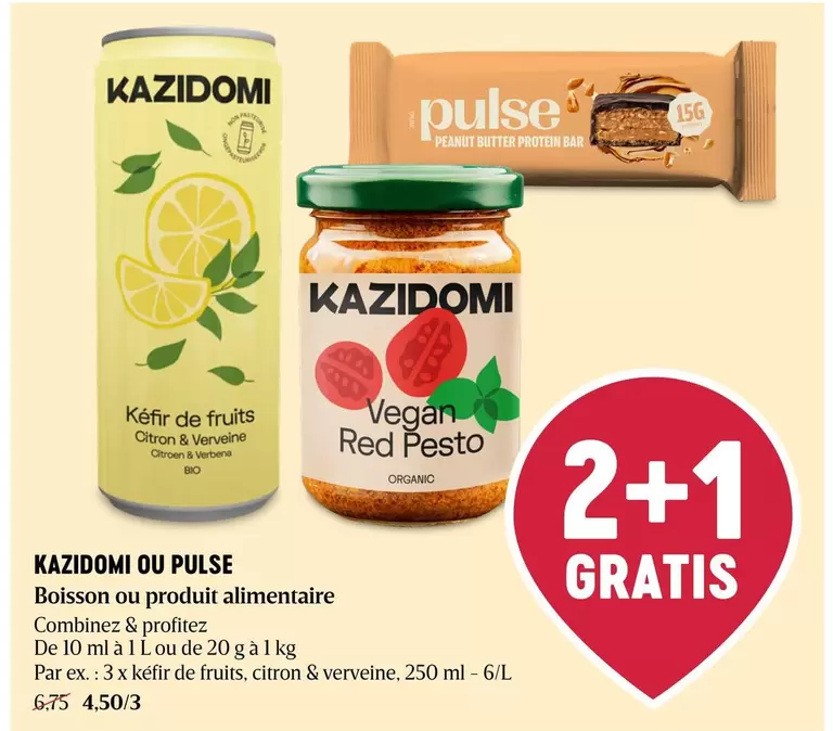 Bar - Kéfir de fruits Citron & Verveine OU barre protéinée