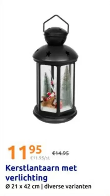 Kerstlaarn met verlichting