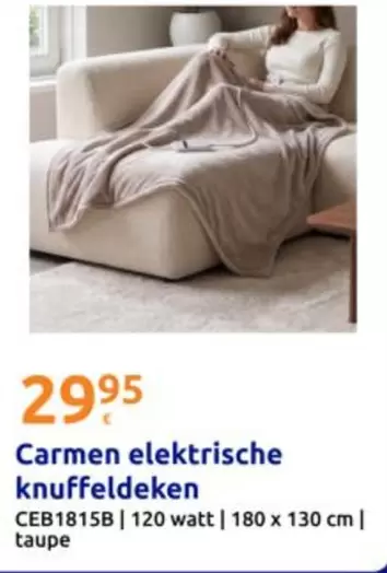 Carmen elektrische knuffeldeken CEB1815B