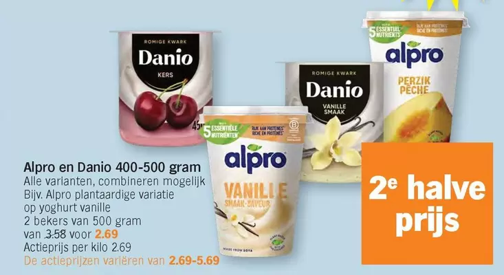 De - Alpro en Danio 400-500 gram