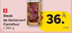 De - Steak de biche/cerf