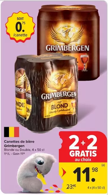 Grimbergen - Canettes de bière