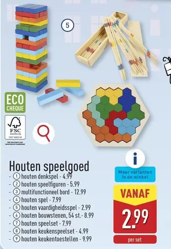 De - Houten speelgoed