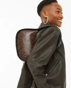 Sac bi-matière porté épaule
