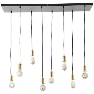 Suspension Brilliant Darcia noir 8xE27