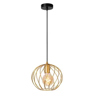 Suspension Lucide Danza laiton ⌀25cm E27