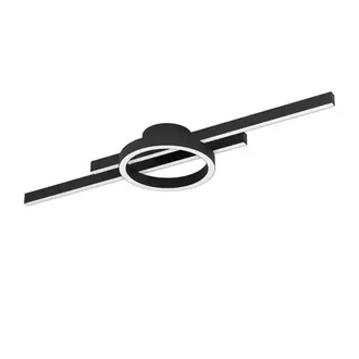 Plafonnier EGLO Amandolo noir 23,5W