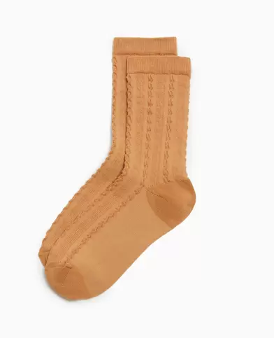 Chaussettes en maille fantaisie