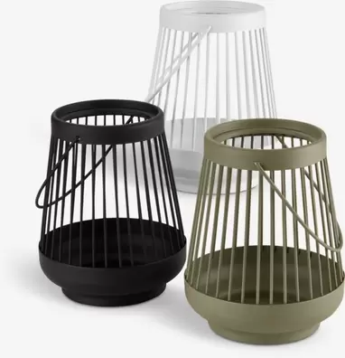 Lanterne SKOGDUE Ø12xH16 assorti