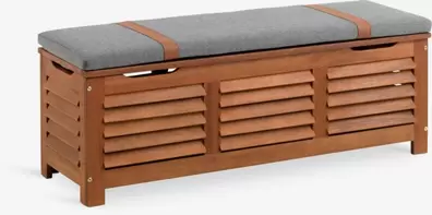 Boîte de rangement jardin KARLBY l128xH43xP42 bois dur