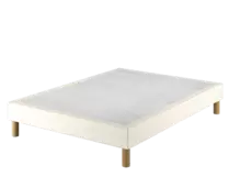 Sommier Cosmos Deco Boucle Blanc - 180x200 cm