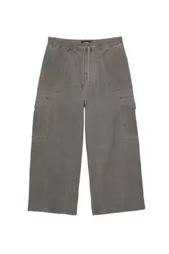 Pantalon cargo effet délavé