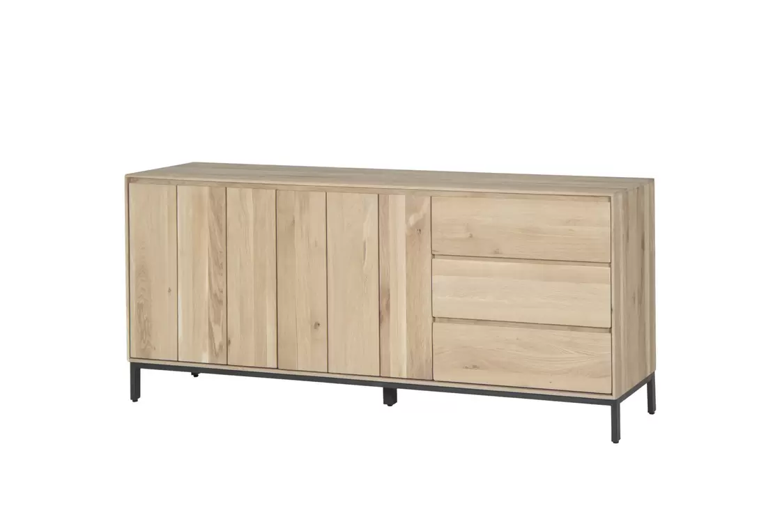 Buffet Polar 190cm - chêne massif - naturel