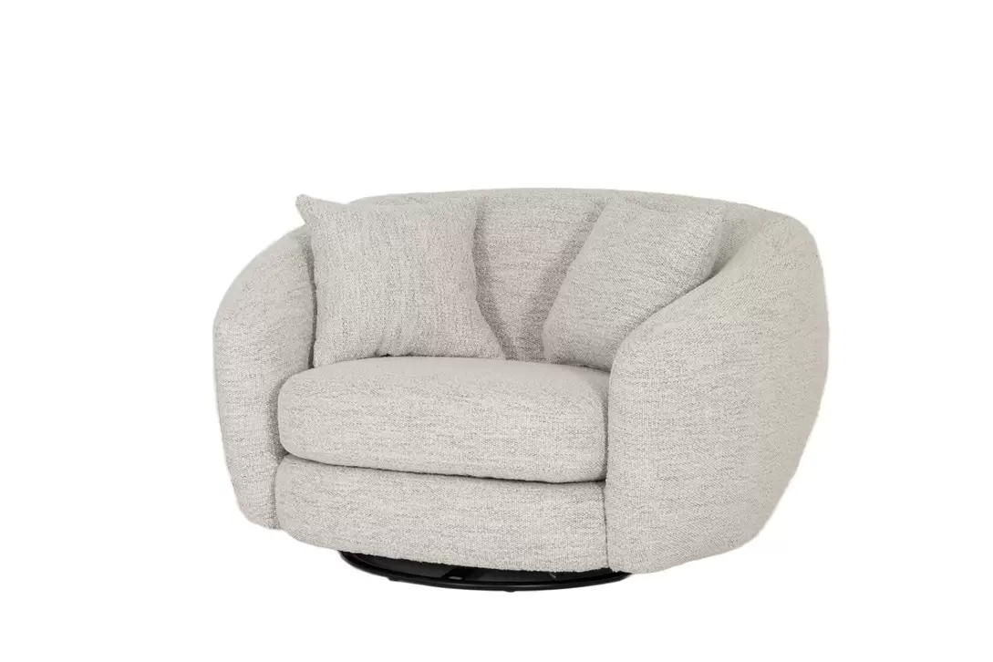 Fauteuil pivotant Rush tissu cotton