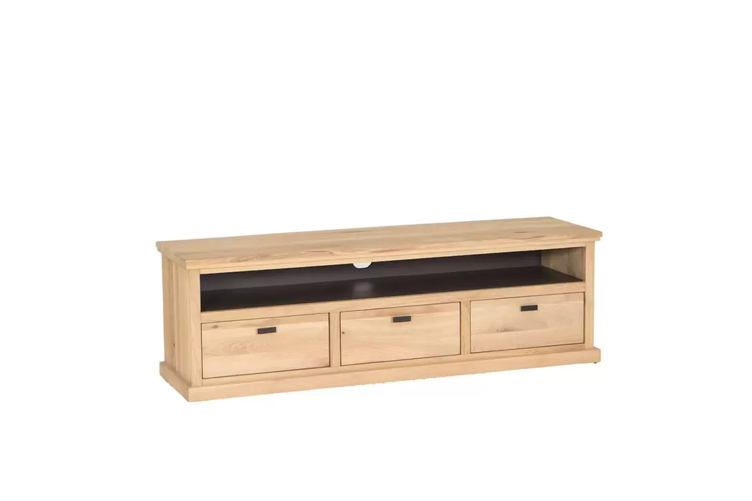 Meuble TV Grimaldi 160cm chêne massif naturel
