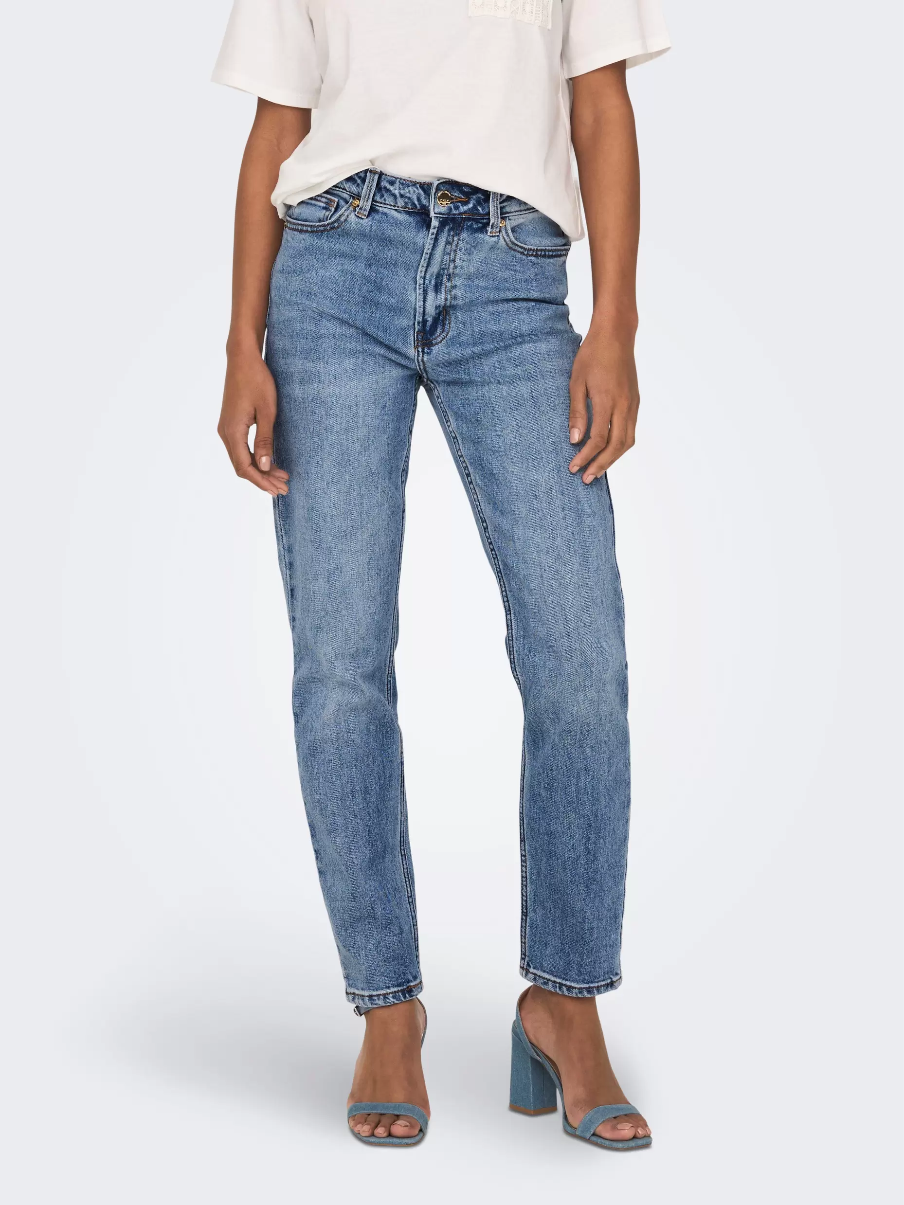 ONLEMILY Taille haute Straight Fit Jeans