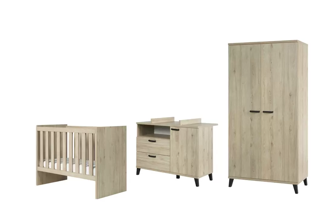 Chambre bébé Evy 2 avec armoire 2 portes