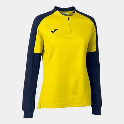 Sweatshirt woman Eco Championship yellow navy blue