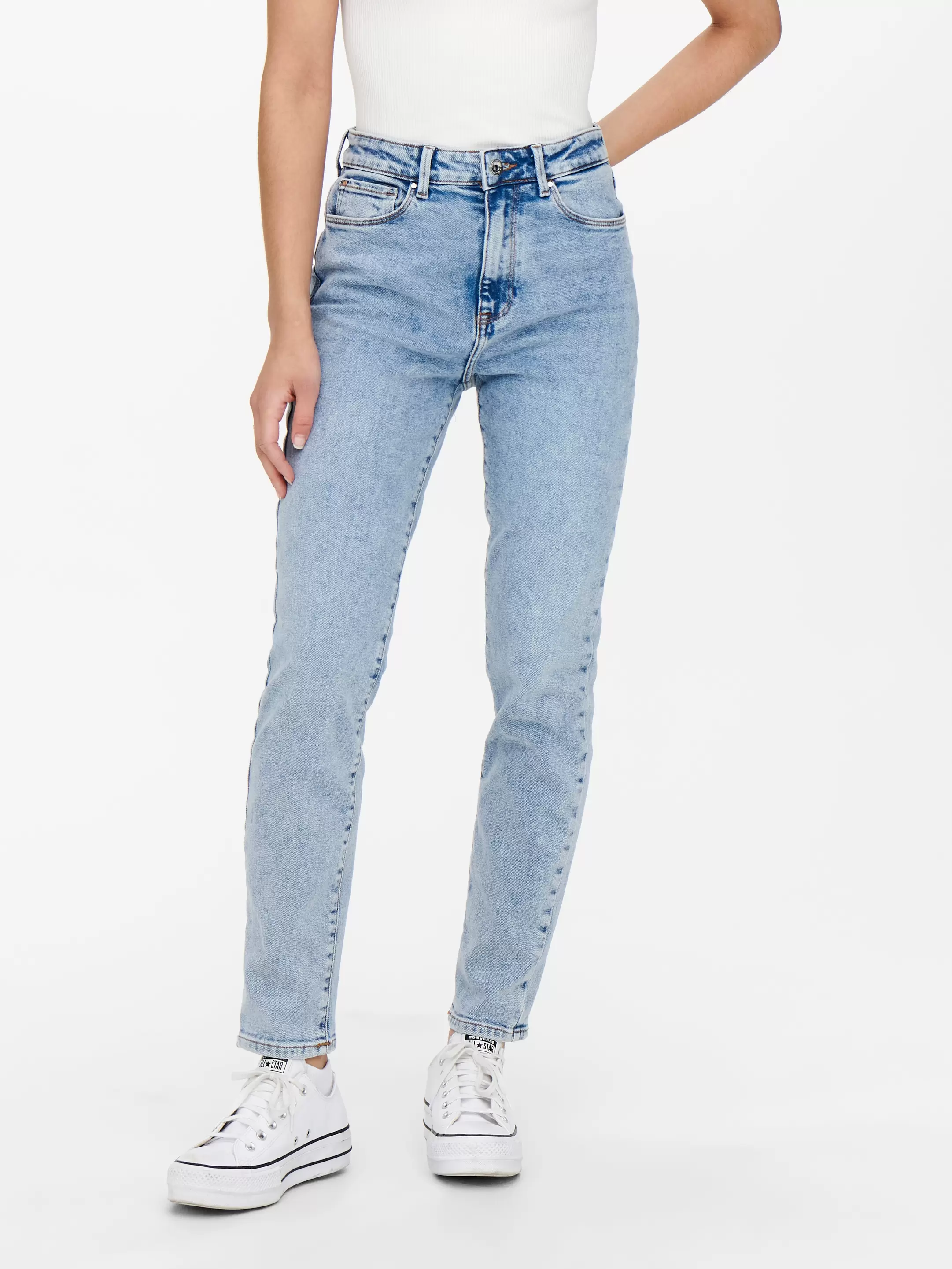 ONLEMILY Ankle Taille haute Straight Fit Jeans
