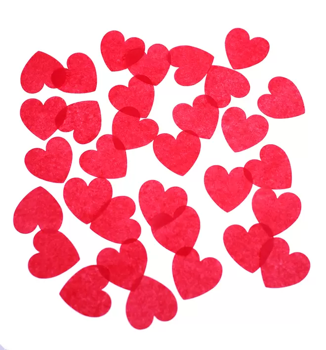 Confetti Coeurs Papier Rouge 5cm 200g