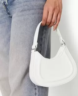 Mini sac rigide forme demi-lune