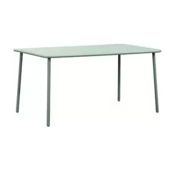 Table de jardin Vence - m&eacute;tal vert clair - 72x150x90 cm