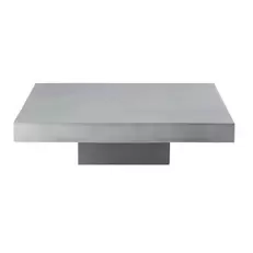 Mineral - Table basse de jardin en fibre-ciment L90