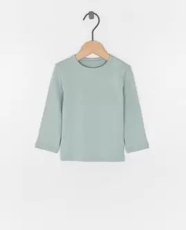 T-shirt à manches longues, fines côtes