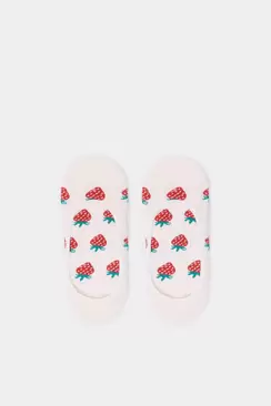 Chaussette invisible fraise