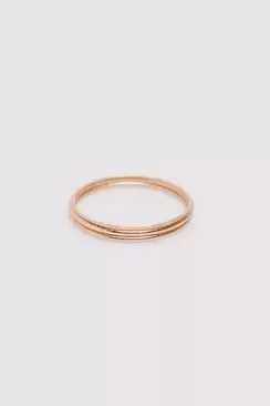 Pack de bracelets dorés en feuille d'or