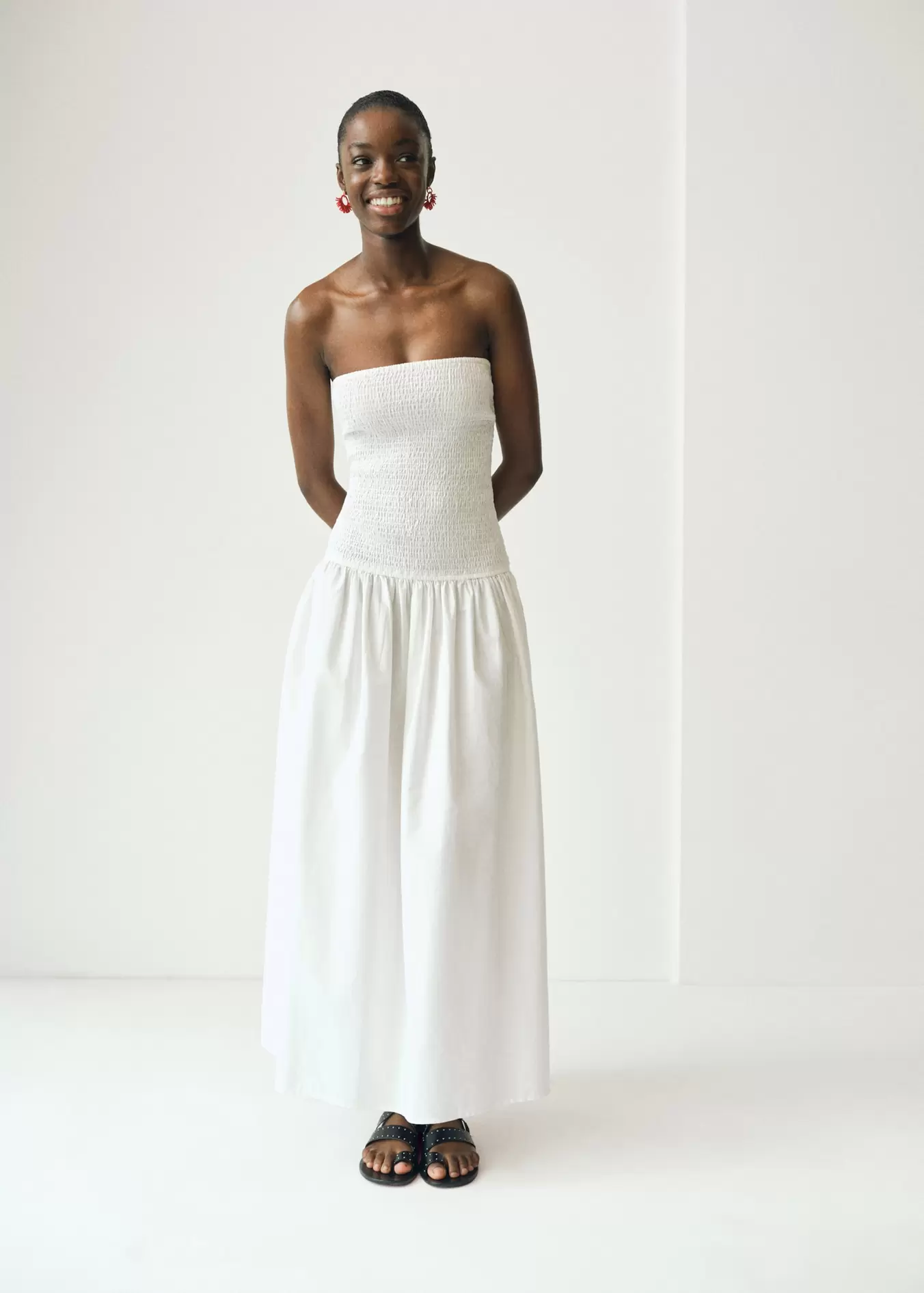 Maxi robe bustier