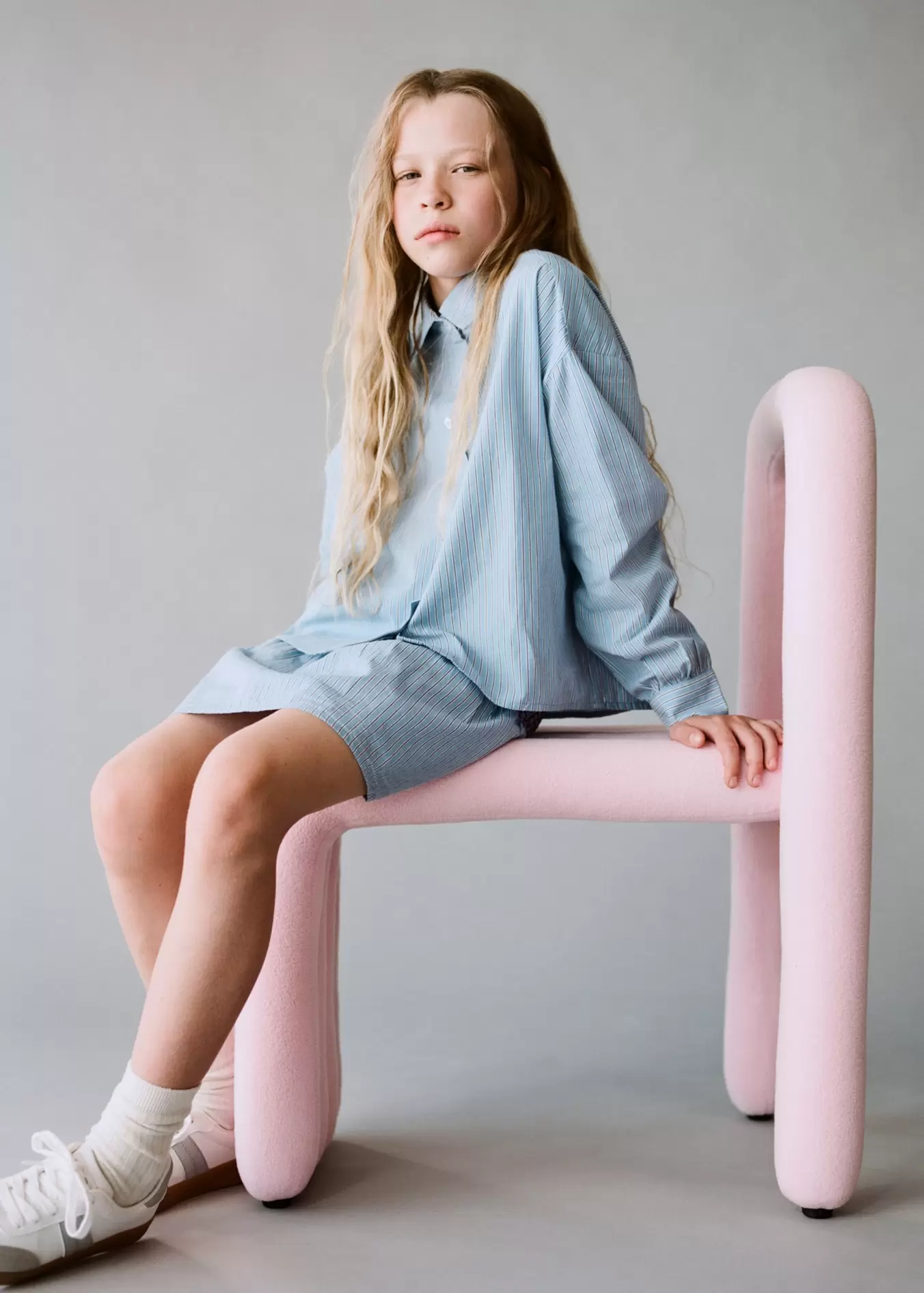 Chemise à rayures oversize