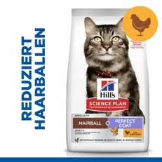 Science Plan Droog Kattenvoer Adult Hairball &amp; Perfect Coat Kip 2x3 kg