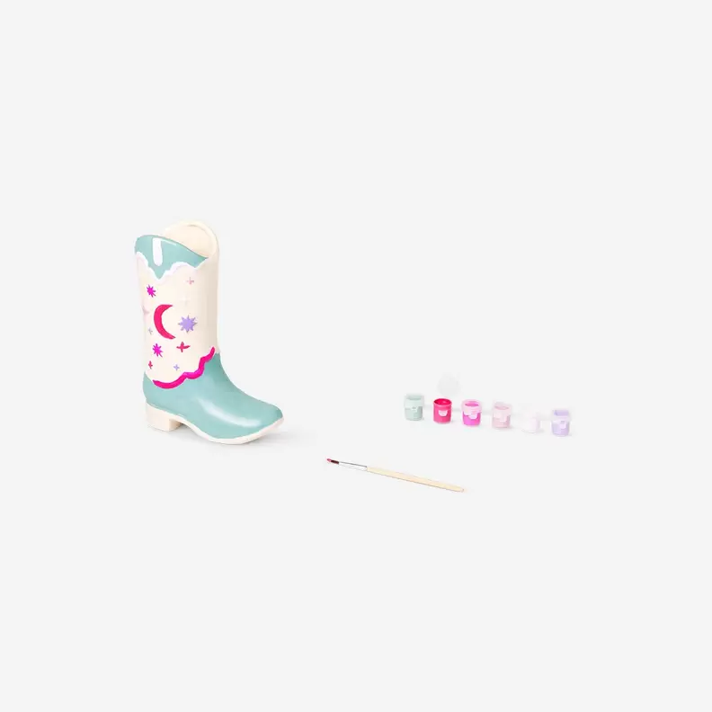 Botte de cow‑boy en céramique DIY