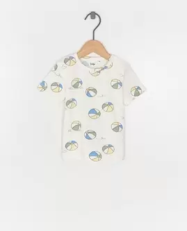 T-shirt avec impression de ballons de plage